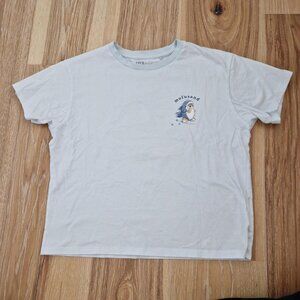 White and blue UNIQLO x Mofusand tee #collaboration